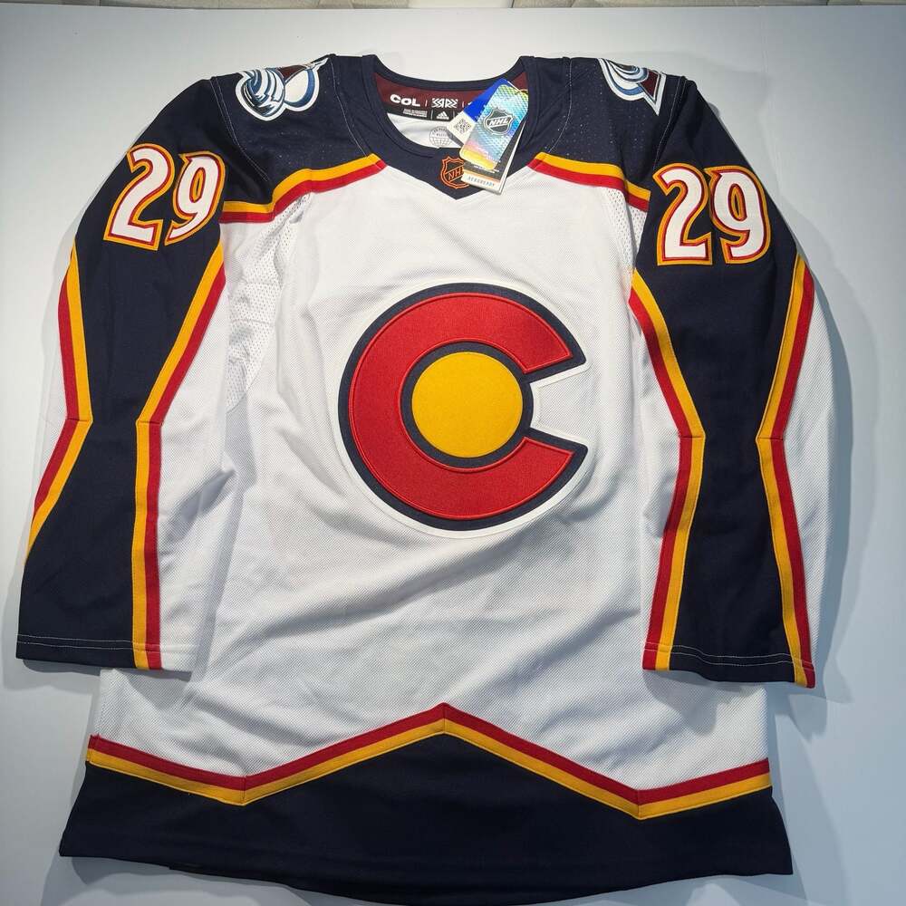 Adidas Colorado Avalanche Reverse Retro 2.0 Nathan MacKinnon Hockey Jersey
